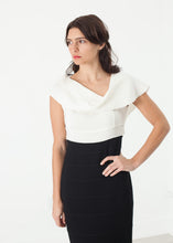 Copy of Asymmetric Dress in Cream/Black